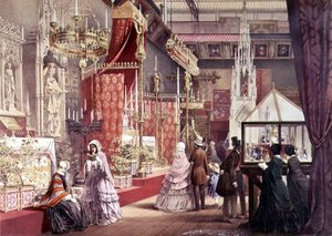 Wielka Wystawa: Średniowieczny Dwór, zaprojektowany przez Pugina, 1851 (patrz także 205263) autorstwa Joseph after Nash
