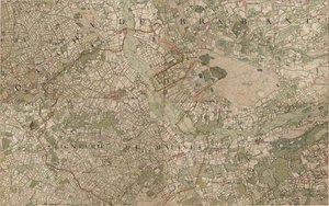 Mapa Heyst op den Bergh lub Heyst ten Bergh - Heist-op-den-Berg autorstwa Joseph de Ferraris