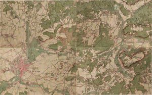 Mapa loven I Louvain - Leuven autorstwa Joseph de Ferraris