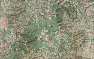 Mapa Ypre lub Ipres - Ieper autorstwa Joseph de Ferraris
