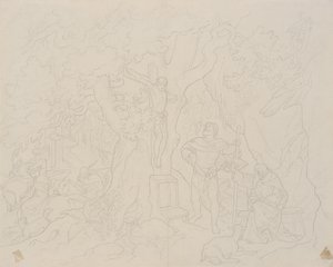 Scena z Legendy o Christopherze autorstwa Joseph von Fuhrich