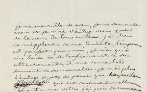 Autograf list do Eugene de Beauharnais, Paryż, 2 stycznia 1809 (pióro i atrament na papierze) autorstwa Josephine de Beauharnais