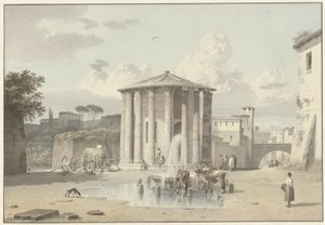 Świątynia Westy w Rzymie autorstwa Josephus Augustus Knip