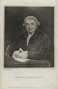David Garrick, angielski aktor, dramaturg i kierownik teatru (grafika)