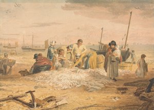 Lądowanie połowu makreli, Hastings autorstwa Joshua Cristall