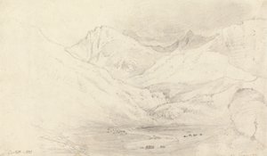 Dolina Nant Ffrancon, Caernarvonshire autorstwa Joshua Cristall
