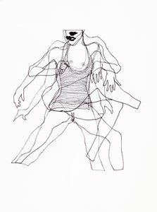 Abstrakcyjna tancerka autorstwa Joshua Hoskins
