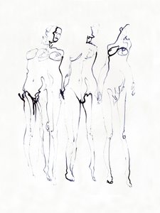 Trzy eleganckie postacie autorstwa Joshua Hoskins