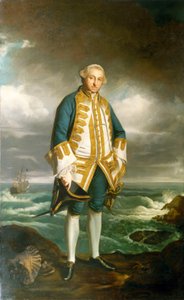 Admirał Edward Boscawen (1711-1761), ok. 1750-60 (olej na płótnie) autorstwa Joshua Reynolds