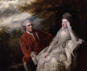 David Garrick; Eva Maria Garrick, z domu Veigel autorstwa Joshua Reynolds