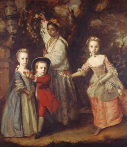 Dzieci Edwarda Holdena Cruttendena ze swoją indyjską ayah, 1759-1763
