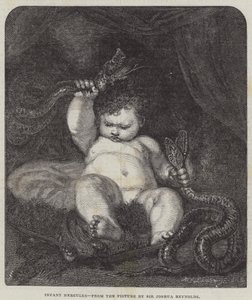 Niemowlę Herkules autorstwa Joshua Reynolds
