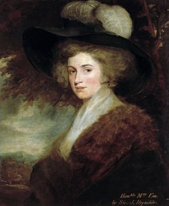 Portret pani Charles James Fox, 1784-9 autorstwa Joshua Reynolds