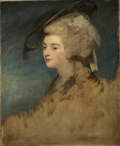 Studium Georgiany Spencer (olej na płótnie) autorstwa Joshua Reynolds