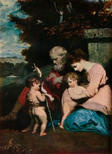 Święta Rodzina z Dzieciątkiem Św. Jan, 1788-9 autorstwa Joshua Reynolds