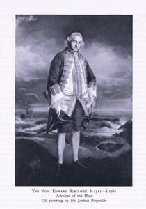 Hon Edward Boscawen, z British Adventure wydanego przez Collins, 1947 autorstwa Joshua Reynolds