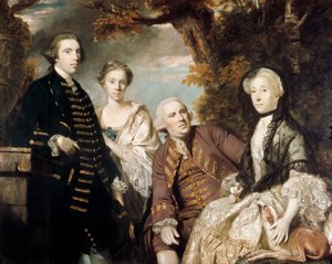 Rodzina Roffeyów, 1765 autorstwa Joshua Reynolds