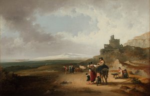 Pejzaż romantyczny 1835 (olej na płótnie)