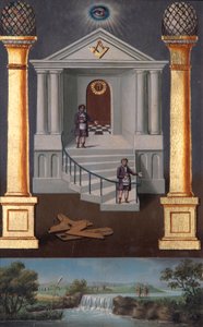 Masońska tablica kreślarska II stopnia, 1819 autorstwa Josiah Bowring