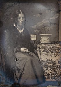 Harriet Beecher Stowe, lata 50. XIX wieku. Twórcy: Josiah Johnson Hawes, Albert Sands Southworth.