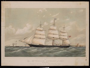 Kliper Wiliam Lindsay z Leith, 970 ton, rejestr..., 27 lutego 1868 r, autorstwa Josiah Taylor