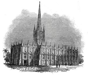 Katedra św. Pawła w Kalkucie, 1845.