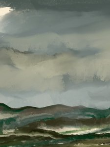 Krajobraz Moody Mountain