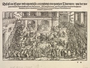 Turniej, 1565. autorstwa Josse Amman