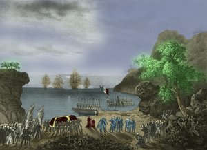 Trumna Napoleona opuszcza Świętą Helenę autorstwa Josse Photo