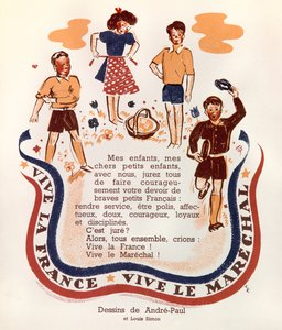 Propaganda marszałka Petaina autorstwa Josse Photo