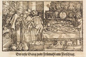 Nowa książka kucharska Marksa Rumpolta. Pierwsza ilustrowana niemiecka książka kucharska, 1604.