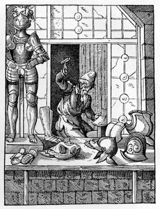 Płatnerz, c1559-1591 autorstwa Jost Amman