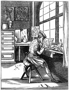 Iluminator, XVI wiek 1849. autorstwa Jost Amman