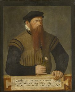 Portret brodatego mężczyzny, 1565 autorstwa Jost Amman