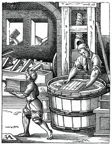 Papierniarz, XVI wiek, 1870 autorstwa Jost Amman
