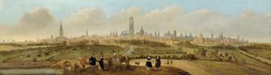 Widok na miasto Utrecht, ok. godz. 1650-1660 autorstwa Jost Cornelisz Droochsloot
