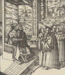 [Święto Dziękczynienia]. Fortuny i część opowieści chwalebnego kampfa..., 1519. autorstwa Jost de Negker