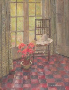 Wnętrze z geranium