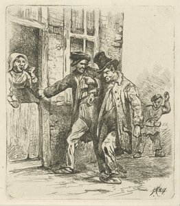 Dwóch pijaków autorstwa Jozef Hoevenaar