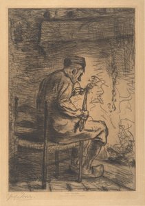Palacz autorstwa Jozef Israëls