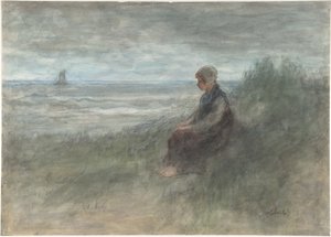 Dziewczyna na wydmach autorstwa Jozef Israëls