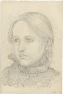 Portret dziewczynki autorstwa Jozef Israëls