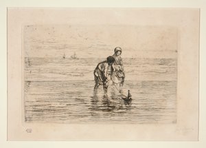 Dzieci na plaży autorstwa Jozef Israëls