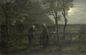 „Sąsiedzkie plotki” (tytuł oryginalny) autorstwa Jozef Israëls