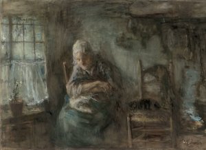 Stara rybaczka autorstwa Jozef Israëls