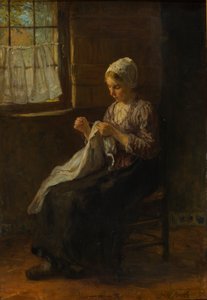 Młoda krawcowa autorstwa Jozef Israëls