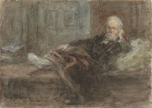 Autoportret z chorą stopą autorstwa Jozef Israëls