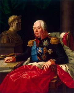 Portret feldmarszałka księcia Michaiła Kutuzowa, 1745-1813, początek XIX wieku. autorstwa Jozef Oleszkiewicz