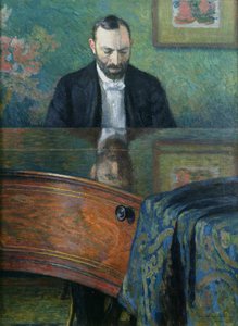 Feliks Jasieński (1861-1929) przy fortepianie, 1908