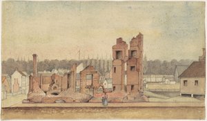 Ruiny tawerny, Petersburg, Wirginia autorstwa Jr. William Skinner Simpson